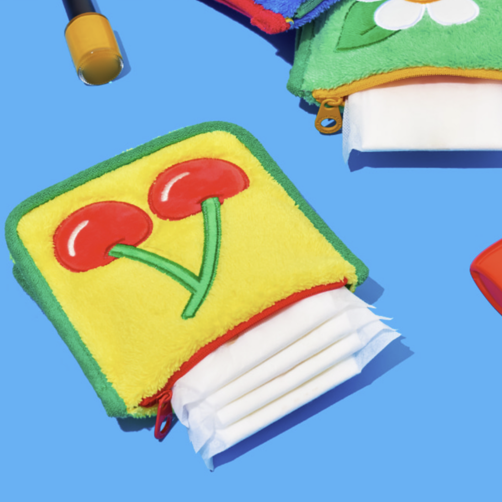 Pad Pouch - Cherry – Wiggle Wiggle Indonesia