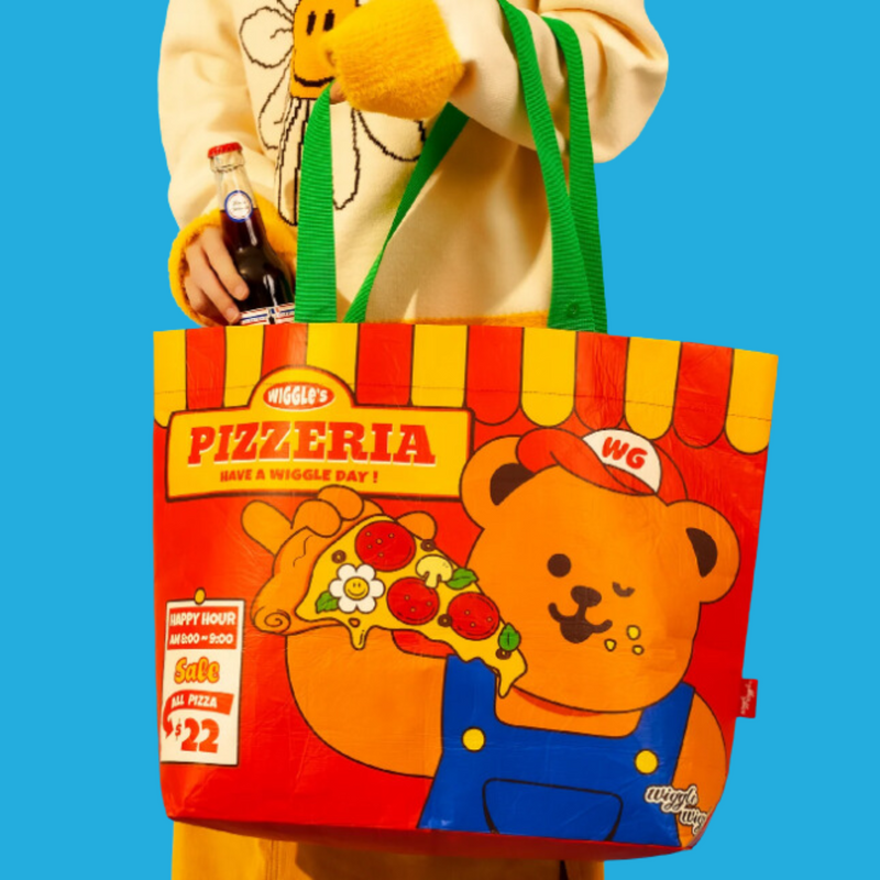 Reusable Shopper Bag - Pizza Time (M)