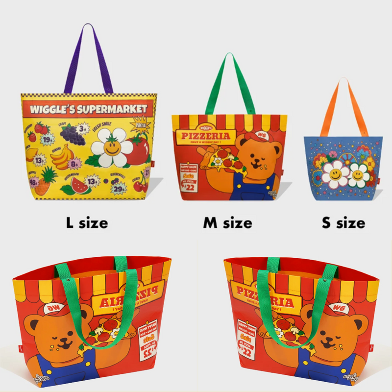 Reusable Shopper Bag - Pizza Time (M)