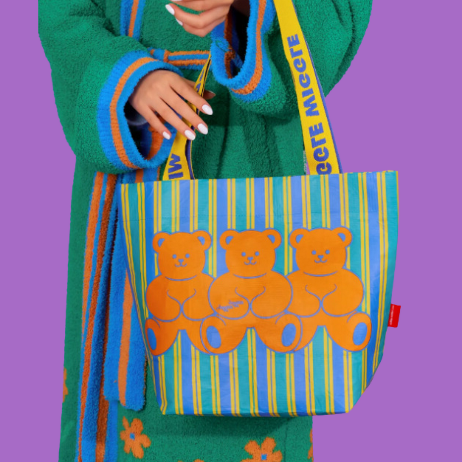 Reusable Shopper Bag (S) - Teddy Bear – Wiggle Wiggle Indonesia