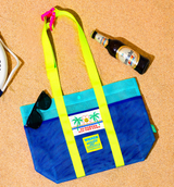 Mesh Beach Bag - Waving Blue