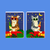 Pocket Passport Case - Drunken Cat