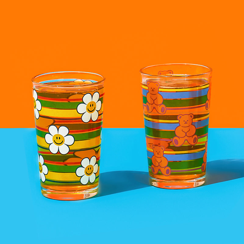 Beer Glass 2P Set - Retro Edition