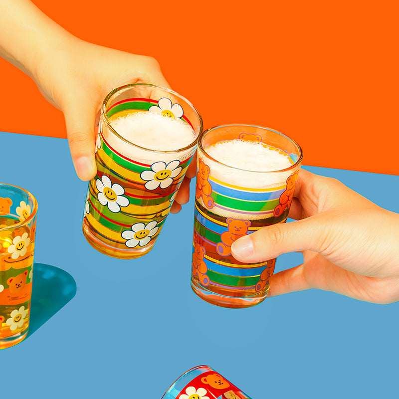 Beer Glass 2P Set - Retro Edition