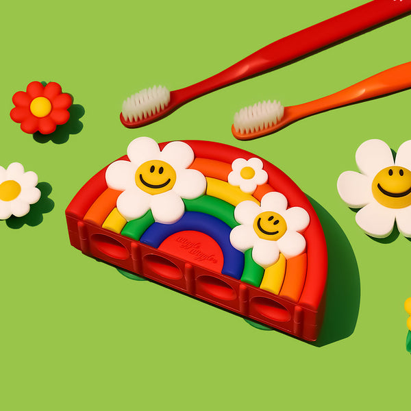 Toothbrush Holder - Rainbow Smile