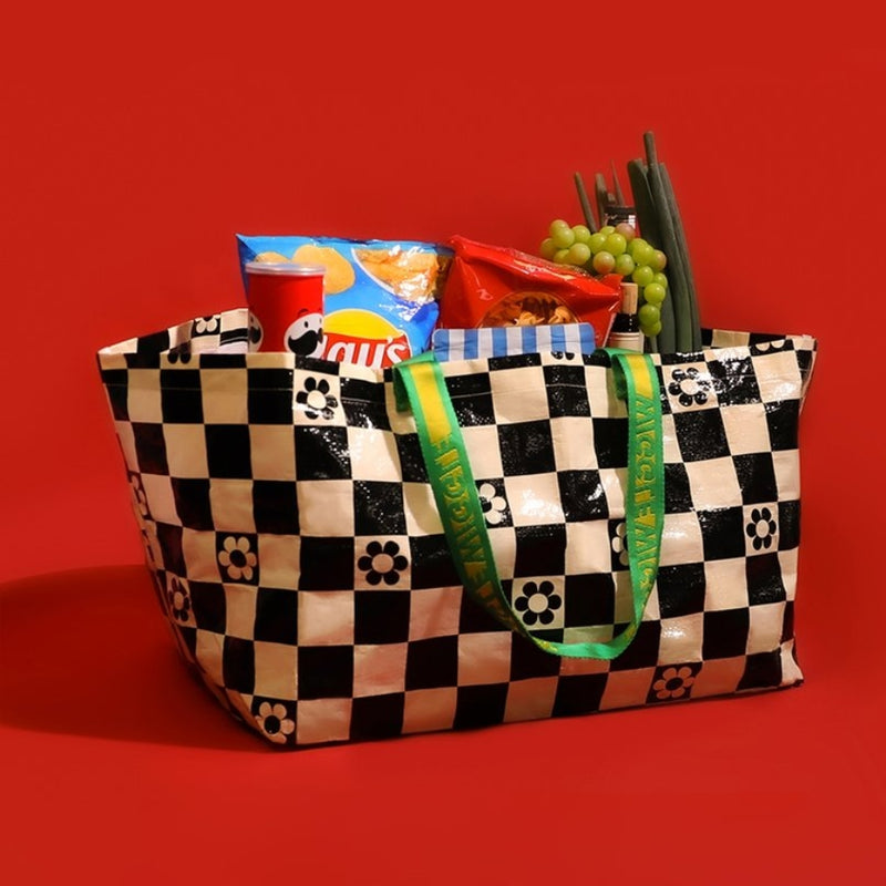 Tarpaulin Bag (L) - Checkerboard