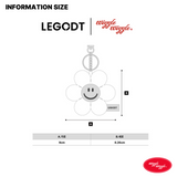 Legodt X WiggleWiggle Toy Keyring - Smile We Love