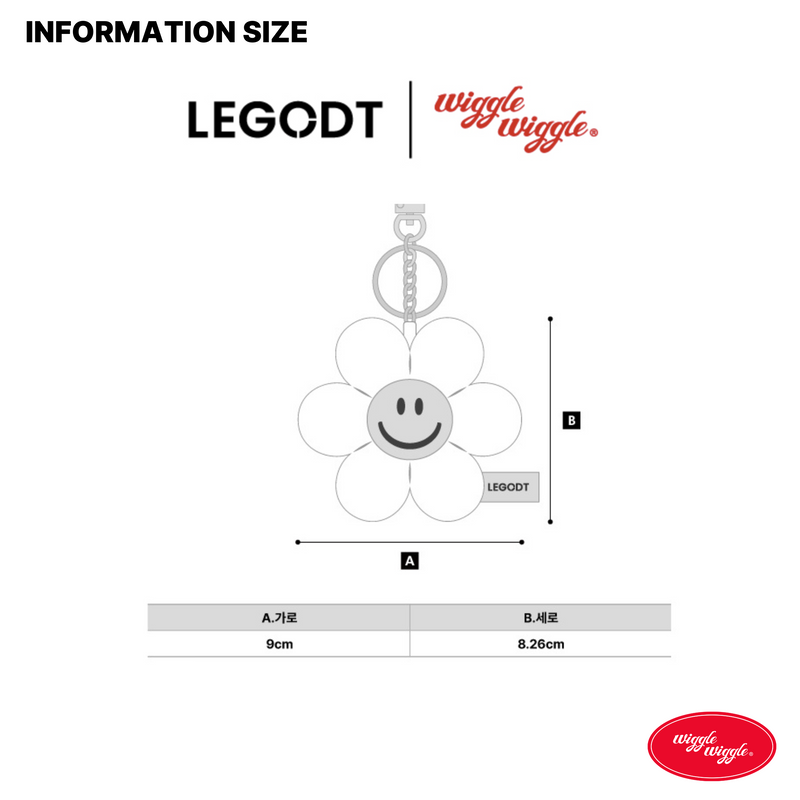 Legodt X WiggleWiggle Toy Keyring - Smile We Love