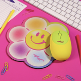 Soft Wireless Mouse Pad - Smile Bubble