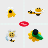 Wiggle Wiggle Silicone Charm(S) SET (5EA) - Honey Bee Crocs Accesories Tempelan