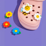 Wiggle Wiggle Silicone Charm(S) SET (5EA) - Honey Bee Crocs Accesories Tempelan