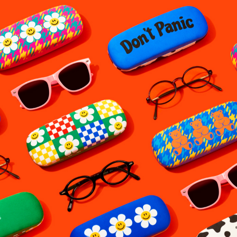 Glasses Case - Smile CheckerBoard