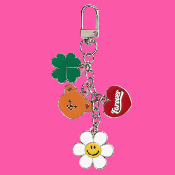 Metal Charm Keyring - Wiggle Friends