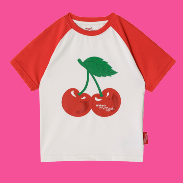 Childy X wigglewiggle Water Half Sleeved Top - Red(120)