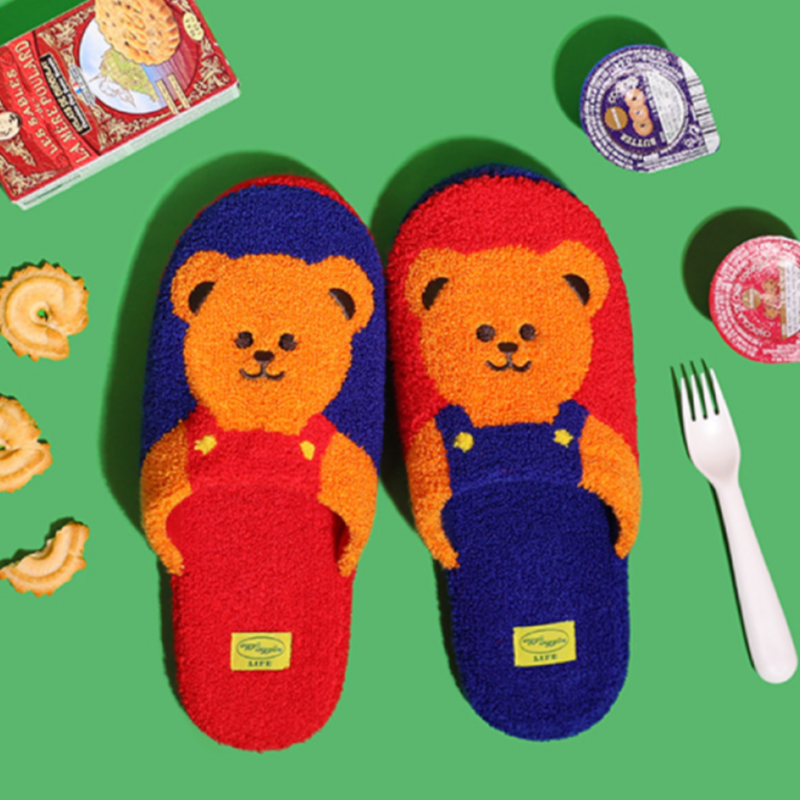 Terry Home Slipper - Twin Bears