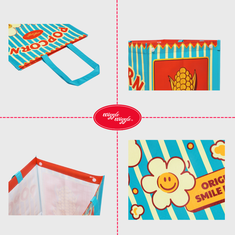 Tarpaulin Recycling Bin SET - Cereal & Popcorn