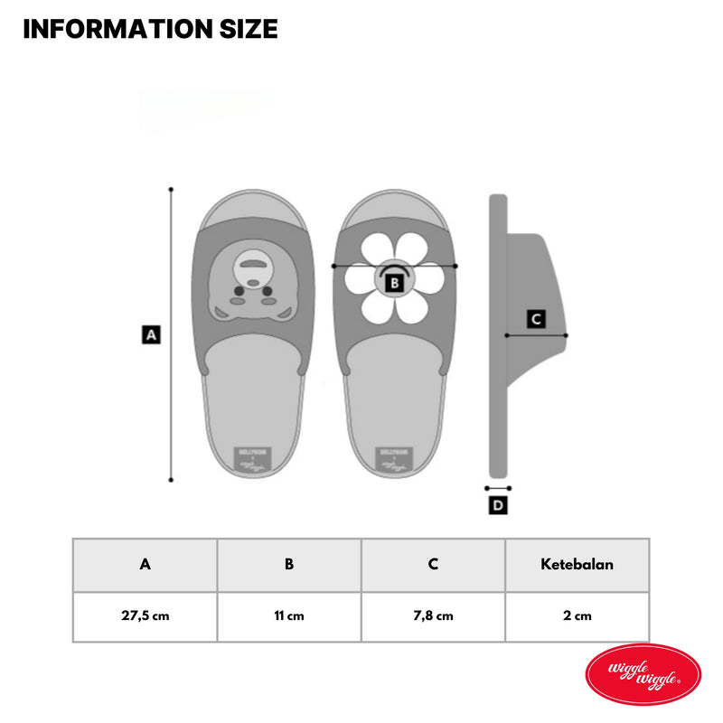 Bellygom X wiggle wiggle - Washable Home Slipper