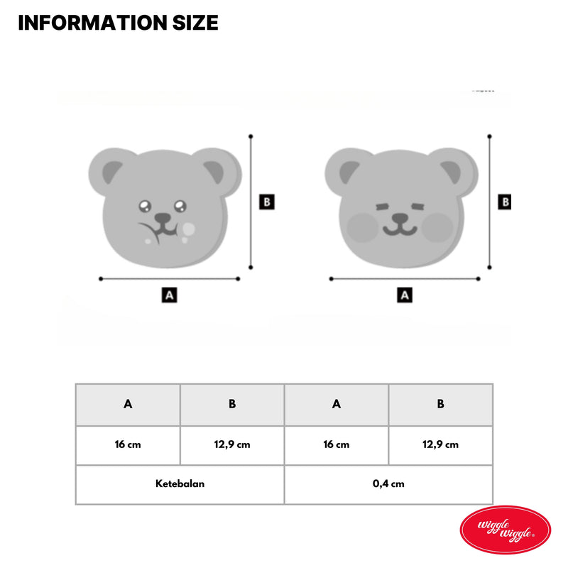 Trivet 2P SET - Wiggle Bear