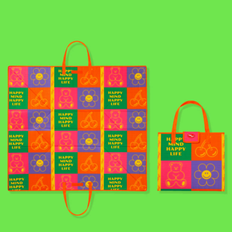 Two Way Picnic Mat - Happy Mind