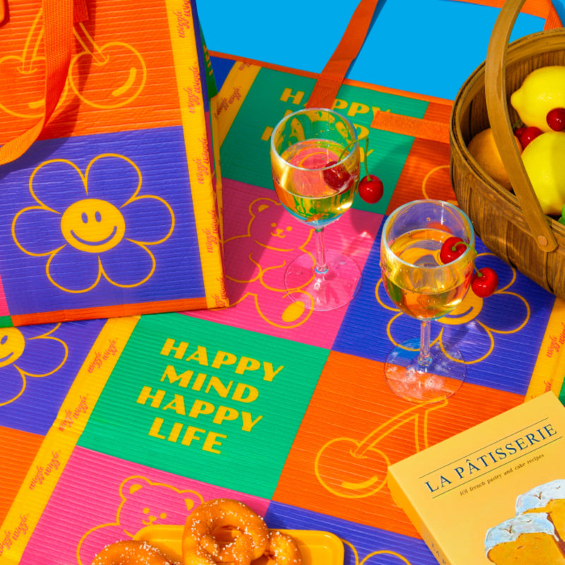 Two Way Picnic Mat - Happy Mind