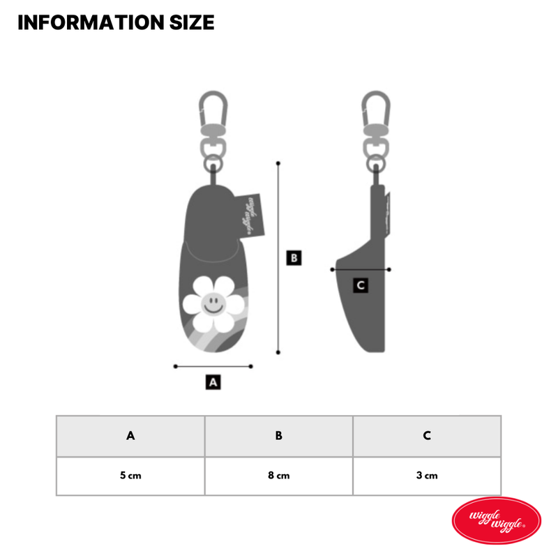 Mini Slipper Keyring - Twin Bear