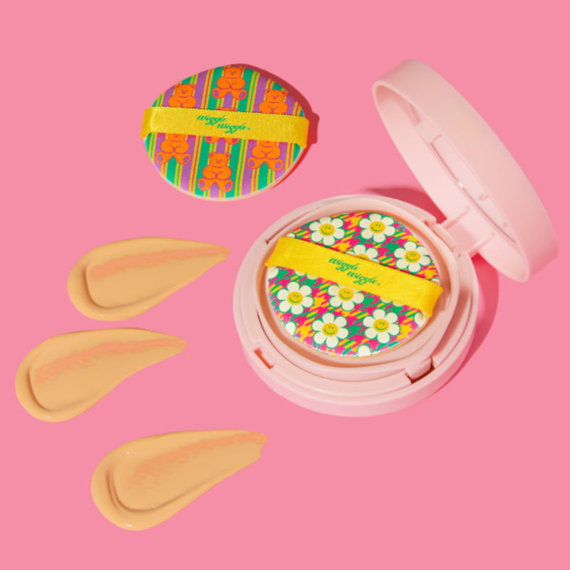 Cushion Puff 4P Set - Yellow