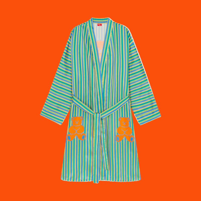 Silky Robe - Teddy Bear