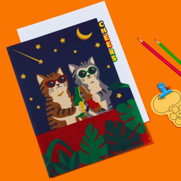 Index File Folder - Drunken Cat
