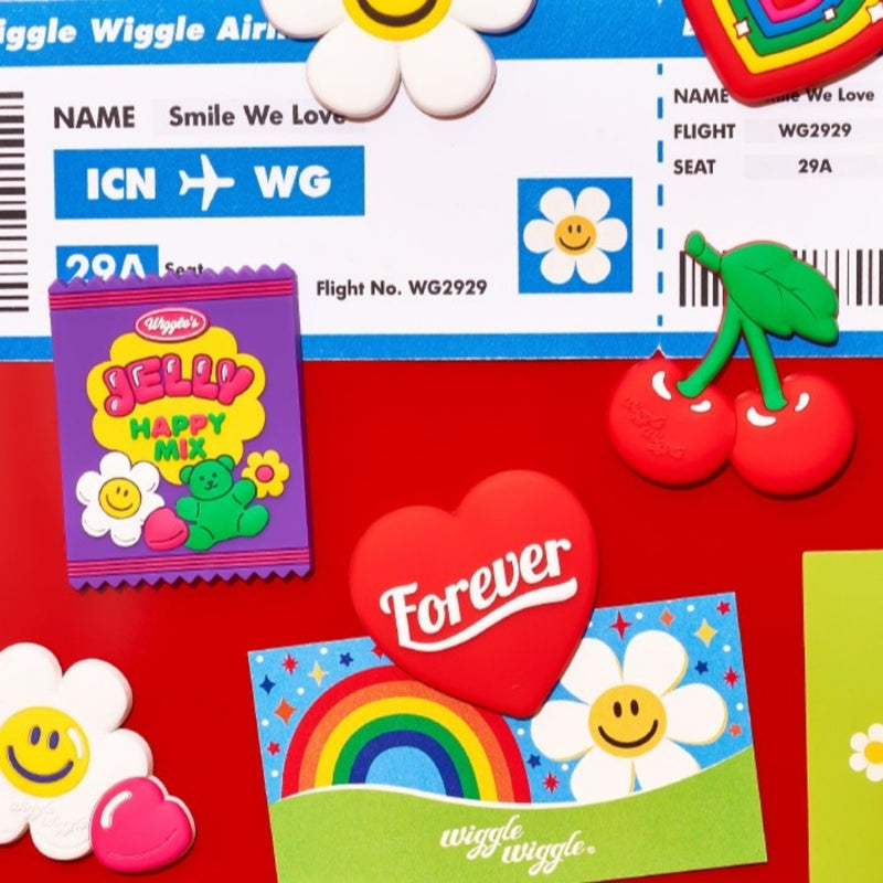 PVC Magnet Set - Smile Lucky Cherry