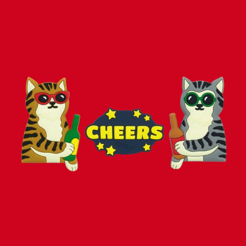 PVC Magnet Set - Drunken Cat