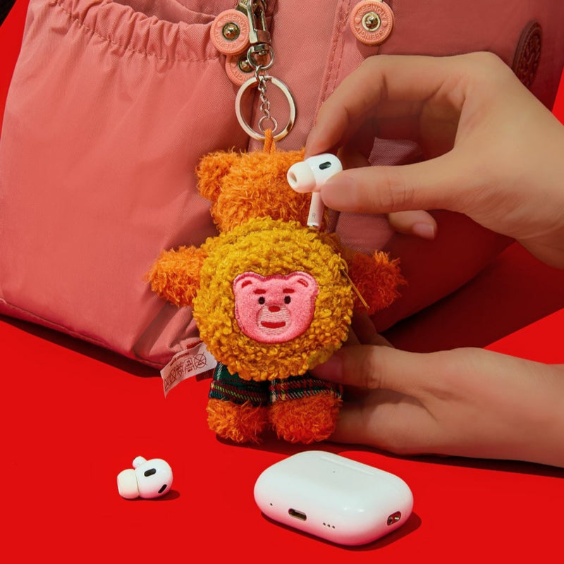 Bellygom X wiggle wiggle Toy Keyring - Wiggle Bear
