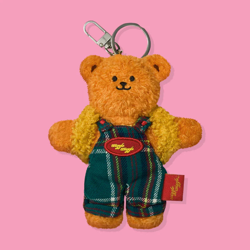 Bellygom X wiggle wiggle Toy Keyring - Wiggle Bear