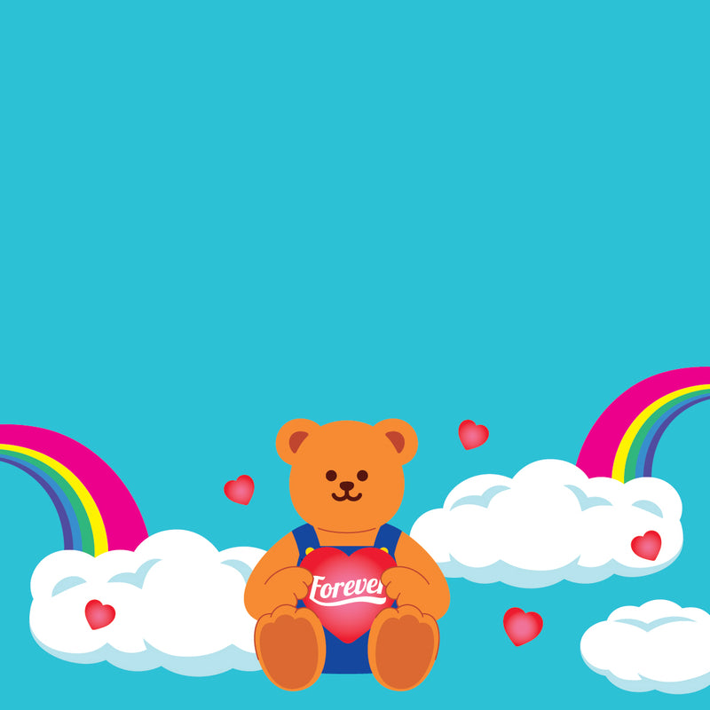 Wiggle Bear Love Greeting Card