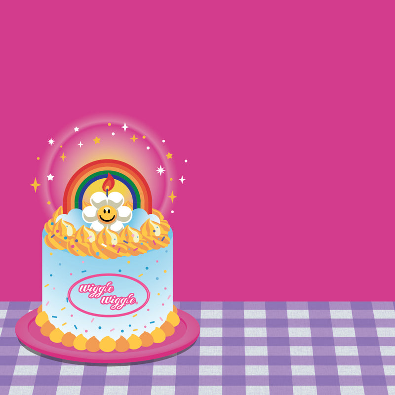 Wiggle Bear Cake Greeting Card