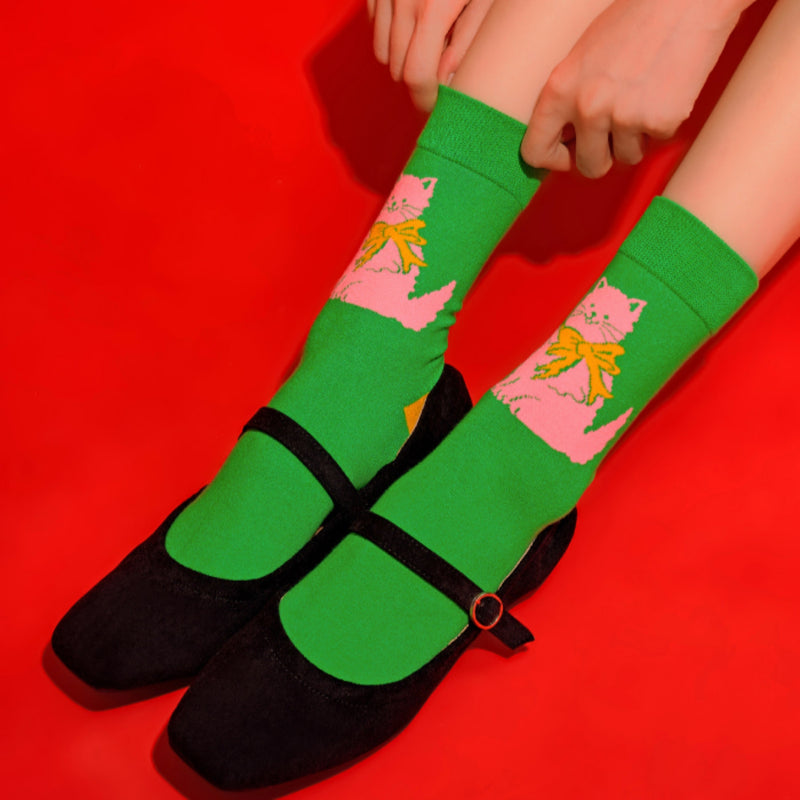 Pattern Socks - Kitten
