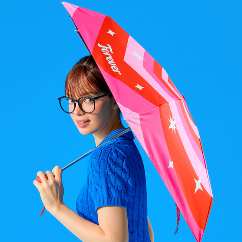 Lightweight Sun & Rain Umbrella - Wiggle Heart