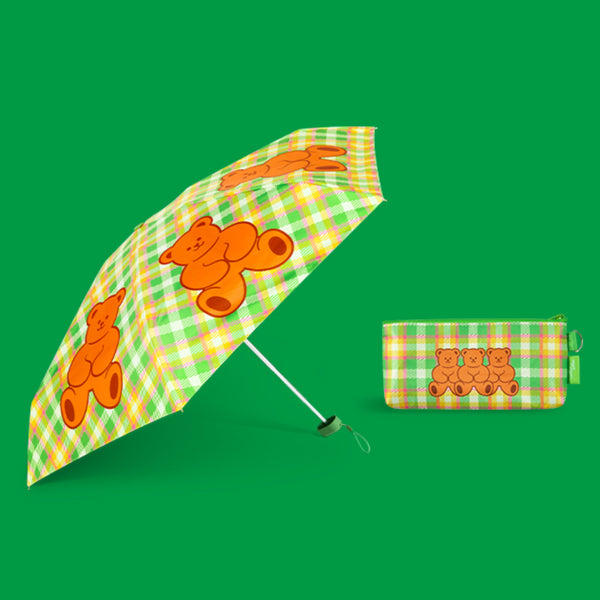 Lightweight Sun & Rain Umbrella - Teddy Bear