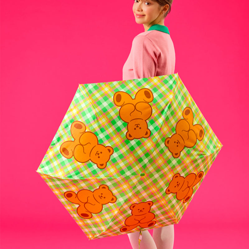 Lightweight Sun & Rain Umbrella - Teddy Bear