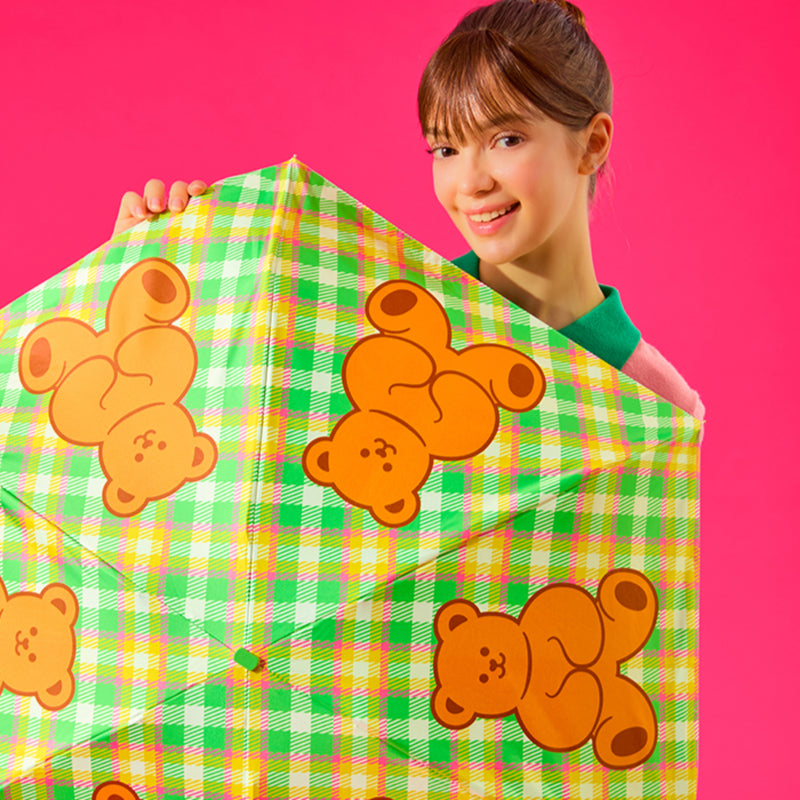 Lightweight Sun & Rain Umbrella - Teddy Bear