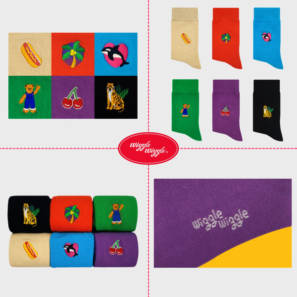 Embroidery Socks - Smile We Love