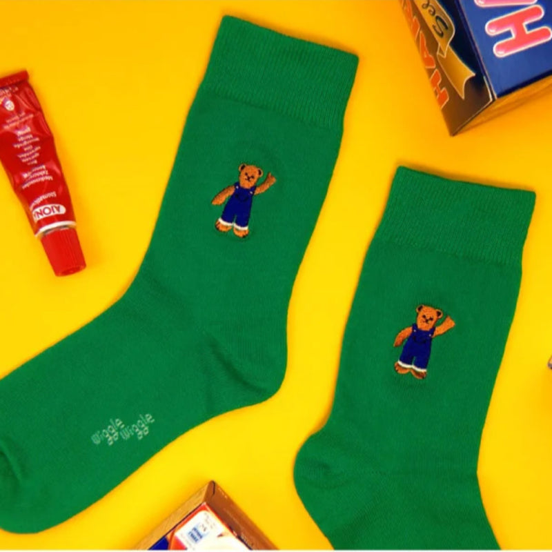 Embroidery Socks - Bear