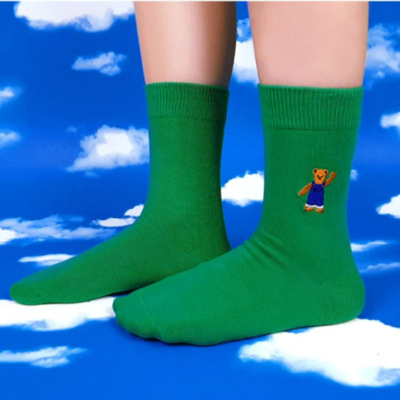 Embroidery Socks - Bear
