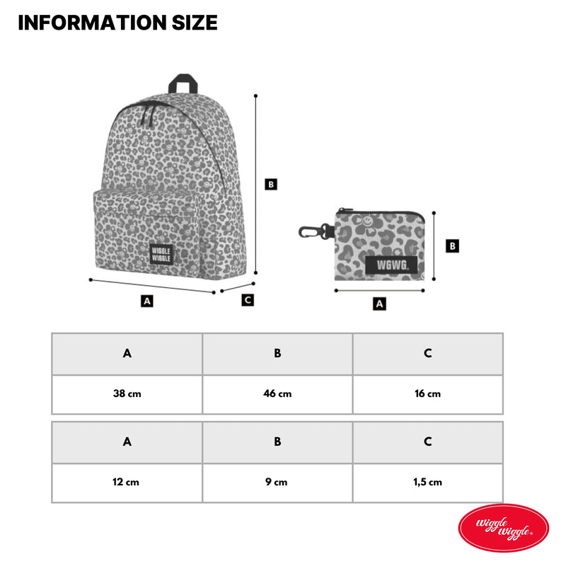 Pattern Backpack (L) - Smile We Love Safari