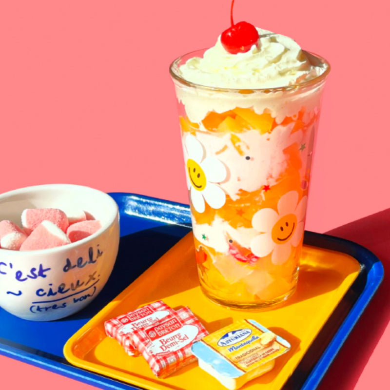 Glasslock x Wiggle Wiggle Glass Cup - Smile We Love