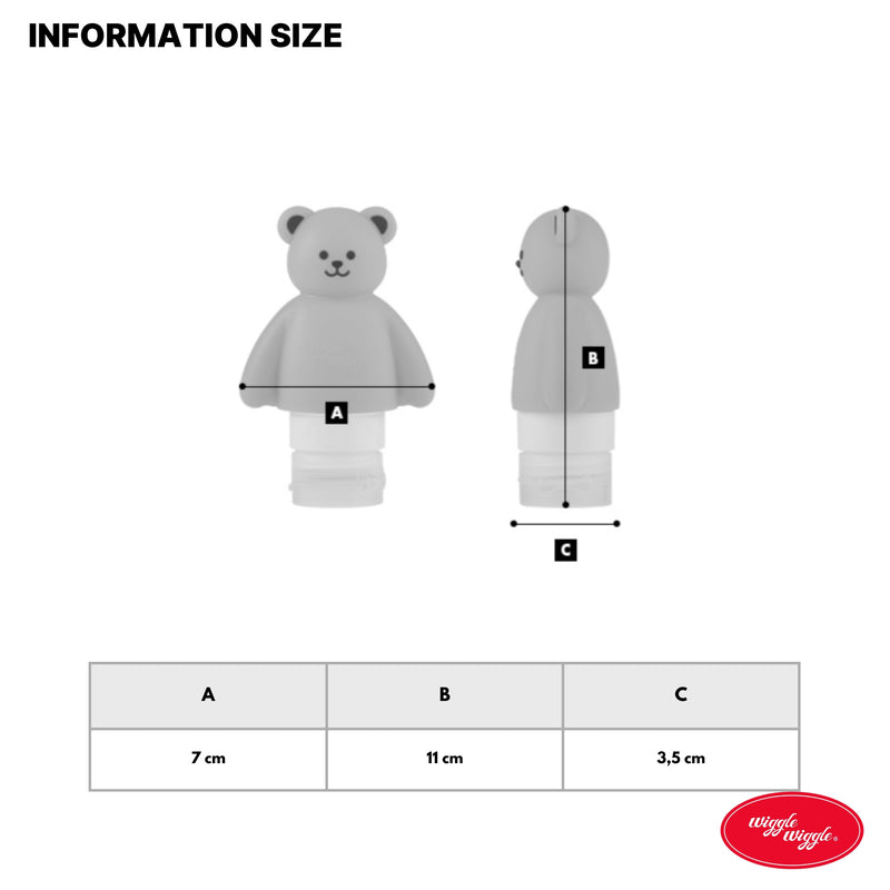 Travel Bottle 3P SET - Jelly Bear(70ml)