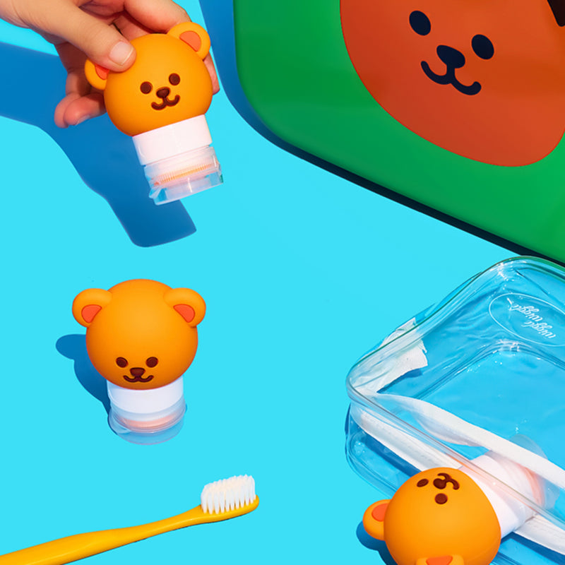 Travel Bottle 3P SET - Wiggle Bear (60ml)