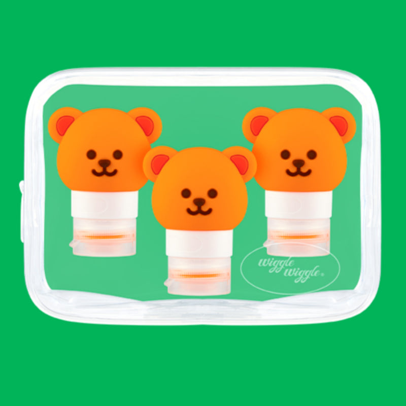 Travel Bottle 3P SET - Wiggle Bear (60ml)