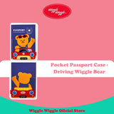 Pocket Passport Case - Driving Wiggle Bear